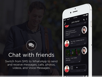 Whatsapp Redesign chat chatting funapp social app socialmedia