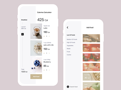 Calculator - DailyUI 004 app calculator calories dailyui health ui