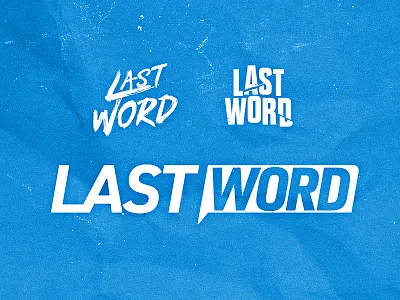 Last Word branding interview logo logomark logotype online sansserif sports logo tv show typography
