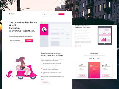 Chrome Extension Landing Page chrome extension clean design features illustration landing page landing page minimal typography ui we design website