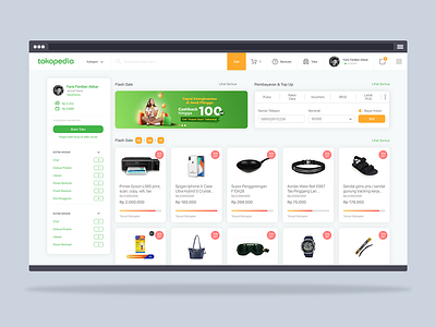 Tokopedia Website UI Redesign Concept - Exploration adobe adobexd designtokopedia exploration photoshop tokopedia ui uitokopedia webdesign xd