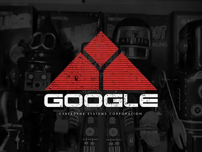 Self Aware Since 1977 adobe brand branding clipping mask cyberdyne design distressed google grunge illustrator logo red and black robots skynet terminator type typoraphy vector wtf