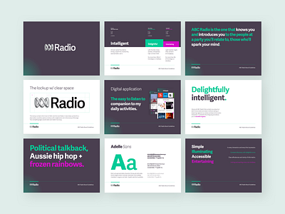 ABC Radio Brand Guidelines bold brand brand and identity branding branding design colour design guidelines identity identity design identity refresh pink styleguide