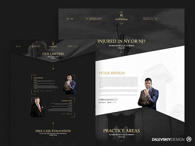 Web site | Peter Briskin - Lawyer of New York 🇺🇸 designer lawyers webdesign zalevskiydesign