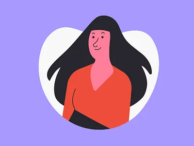 👩 colors girl illustration