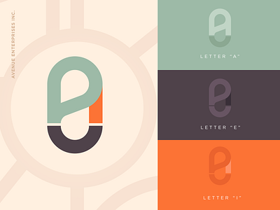 AEI Logo Study art branding design dribbble dribbblers flat follow follow me icon icons identity illustrations logo logo mark typography vector