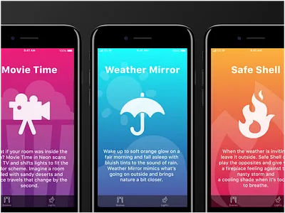 HueLight application app apple application hue ios iphone light philips hue scene ui ux