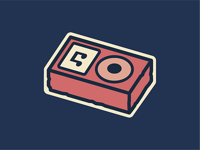 Old Reliable brick design graphic design icon illustration ipod music vector