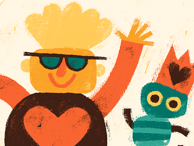 Good Times - characters character design illustration kidlitart texture