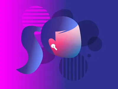 Gradient Characters 80s style argentina buenos aires design gradient illustration retrofuturism vector art