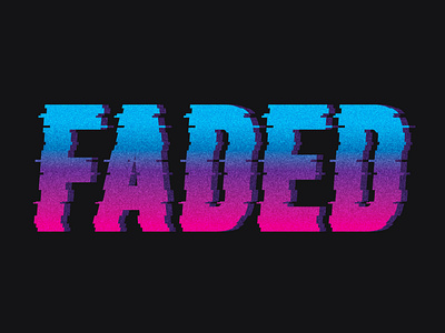 Faded Wordmark comedy faded gradient los angeles wordmark