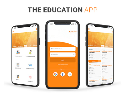 The Education App adelle app app design applicaton appstore educatiom app education graphic graphic design intern internship job mussu new photoshop test ui uiux ux vector x