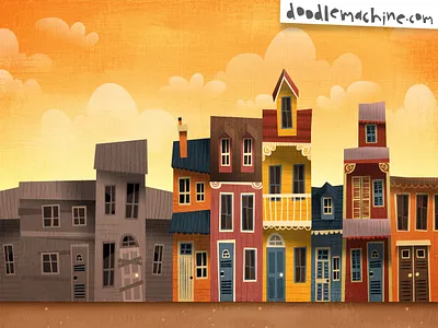 New Orleans, Urban Revival art cartoon city commission dilapidated drawing flood freelance hurricane illustration illustrator magazine neworleans scene story urban vector whimsical