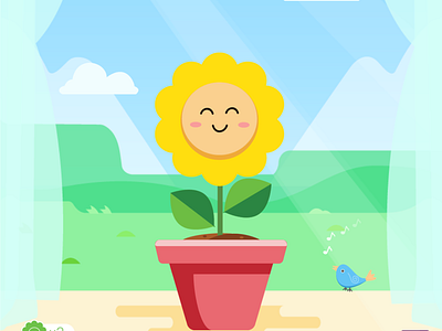 smile sunflower ai flower garden growth plants