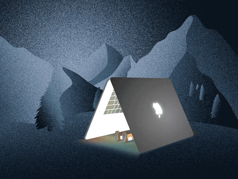 Staycation #Day12 animation animation2d apple funny humor macbook mograph netflix netflix and chill rebound