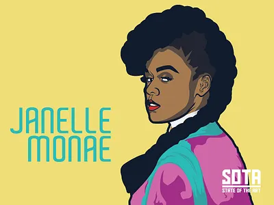 Janelle Monae illustration janelle monae vector