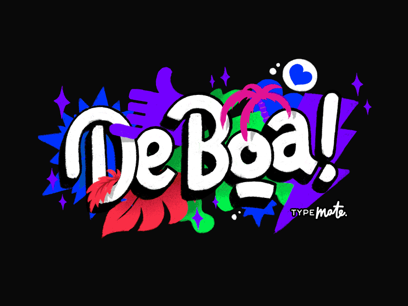 De boa! calligraphy customtype handlettering handwritten lettering logo logotype sketch type typemate typography