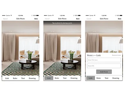 Apartment searching app (wireframes) airbnb app design ios ui ux wire frame