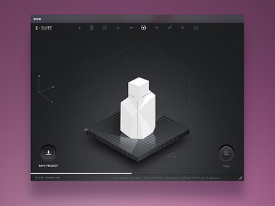 Z Suite Software 3d printing ui uidesign