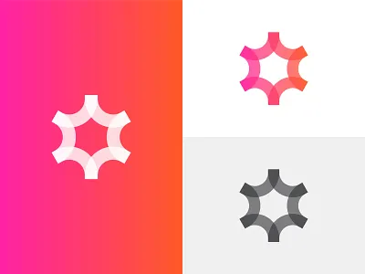 Asterisk 3d abstract brand design digital geometric icon identity illustration letter logo logomark mark network print software symbol technology type typography