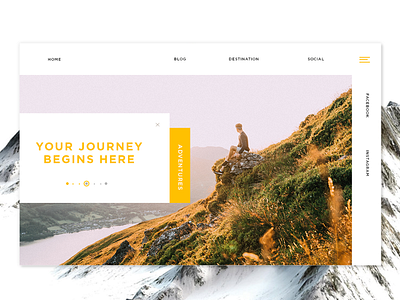 Landing page 001 dayliui travel ui webdesign