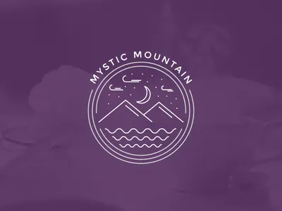 Mystic Mountain branding design logo