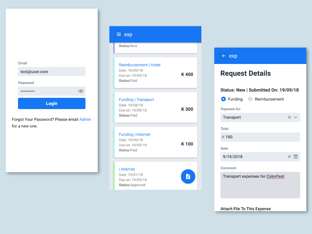 Example of Expense Manager
