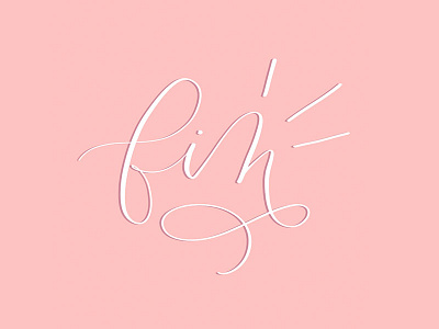 First Shot calligraphy feminine fin french handlettering pink procreateapp typography