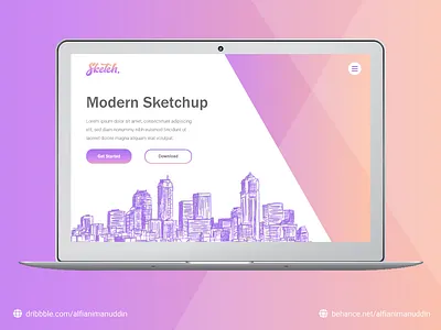 Sketch Landing design landing landing page ui ux web web design
