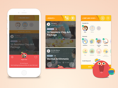 Kidzout icon illustration jin design logo ui ux