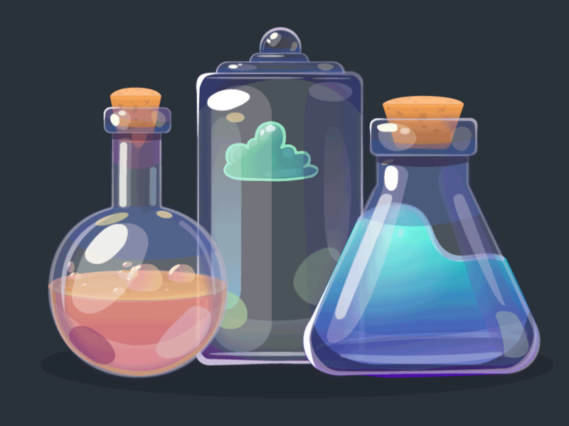 Potions animation animation 2d gif illustration illustrator motion potions vector