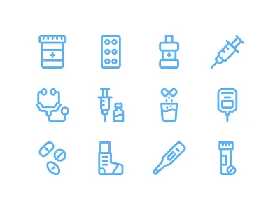 Medicaments Icon Pack freebie health hospital icon iconset medical medicament medicine ui ux