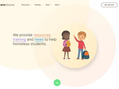 Landing page hero branding hero web design