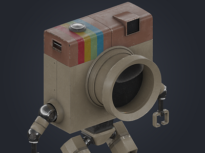 Dribbble Final 3d animation blender blender 3d camera ins logo instagram isometric mexico robot sci fi