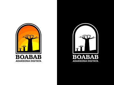 Boabab Tree africa african australia branding corel draw graphic design iconic iconic logo identity illustration logo logo design logo mark madagascar tree tree logo vector wild