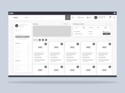 Tokopedia Website UI Redesign Concept - Exploration - Wareframe adobexd e commerce photoshop ui wareframe wareframeweb website xd