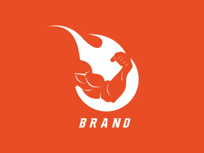 Burn fitness branding creative design fitness health identity illustration logo