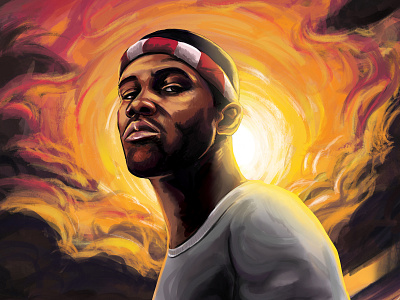 Seigfried blonde design frank ocean hiphop illustration music portrait portrait painting rb seigfried