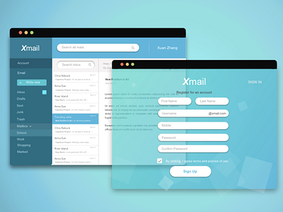 Mailbox mail app mailbox prototype ui