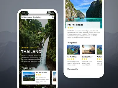 Travel App app ios iphone iphone10 iphonex travel ui user interface