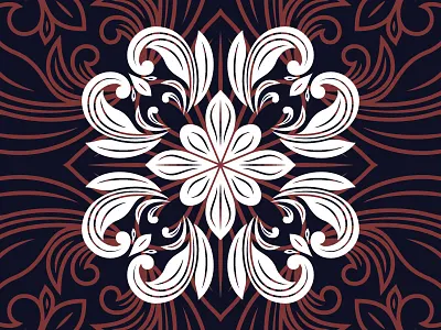 Minangkabau Engraving Pattern #1 engraving illustration indigenous indonesia intricate mandala minangkabau sumatra tribal tribe vector vector729