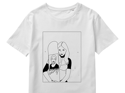 CHLOË SEVIGNY actress black white chloë sevigny design illustration tshirt woman