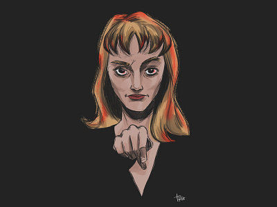 Laura Palmer: a second portrait character character design illustration portrait sketch woman