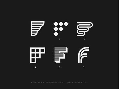 #lettermarkexploration - F - 06/26 bless creatics bold logo brand identity design graphic design icon illustration letter f lettermarkexploration letters logo logo design logo designer logo mark logo type logos mark typography vector web