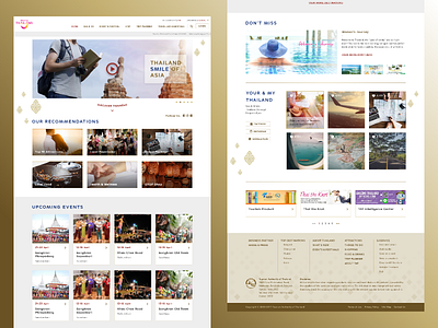 Tourism Thailand Web 2018 ui ux web