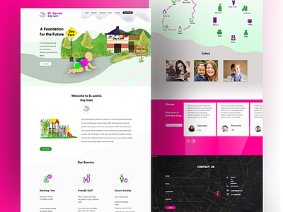 Daycare school - website daycare website deepa inspire uxd interaction design kid school website uxd uxd technologies website