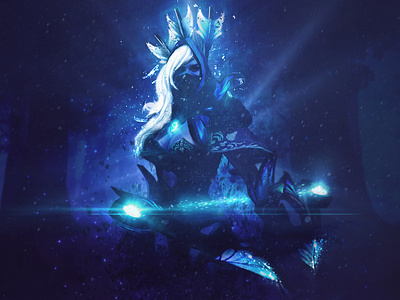 Drow Ranger Composite composite digital art dota fantasy game design illustrator photo art photomanipulation photoshop retouching