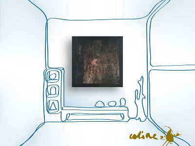 Coline Showroom acrylic art artist canvas coline contemporary line modern paint painting showcase showreel