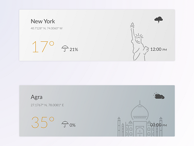 Weather Widgets color conception gradation illustration patterns ui visualdesign visuals weather app weather forecast widgets