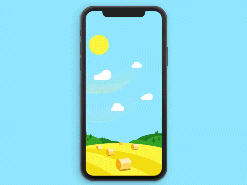 Day & Night by Beemloop 2d animation after effects after effects animation aftereffects amimation animated animation animation 2d animation studio art beemloop custom animation design explainer gif illustration iphonex motion design ui ux